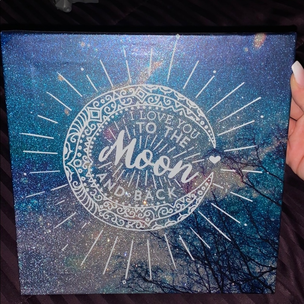ICING sun/moon I love you canvas